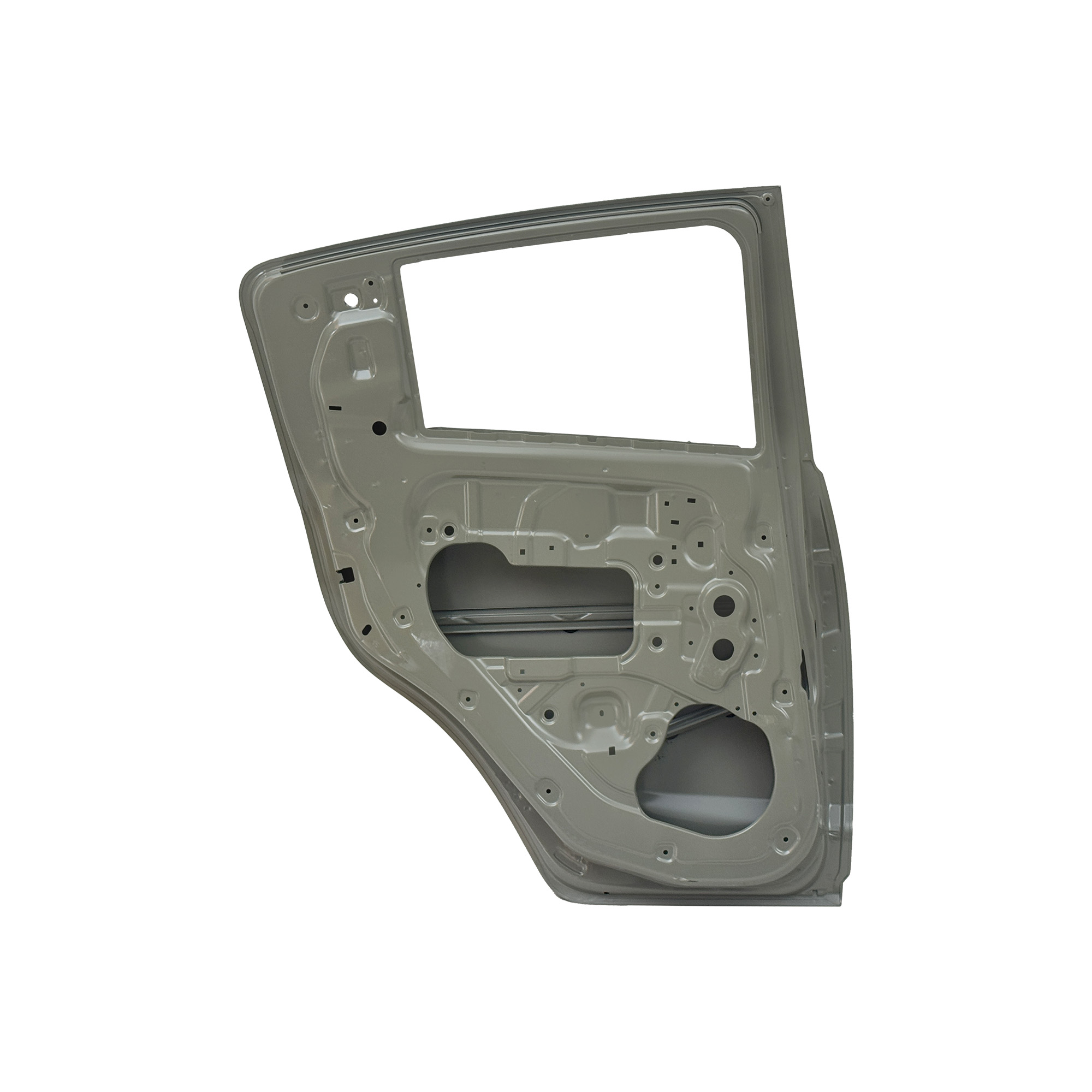 PUERTA TRASERA DE REPUESTO IZQUIERDA, 2011-2014, PARA CHEVROLET SPARK, (ACERO)