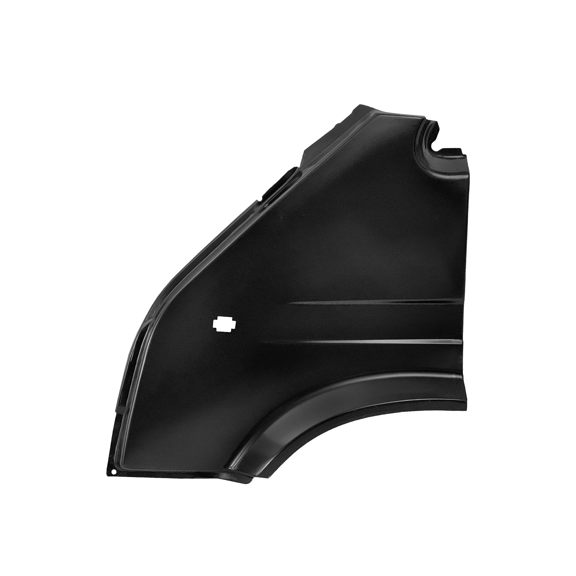 GUARDABARROS DELANTERO DE REPUESTO LH, 2006-, PARA FORD TRANSIT VE83, 95VB16016AC-PT, (ACERO)