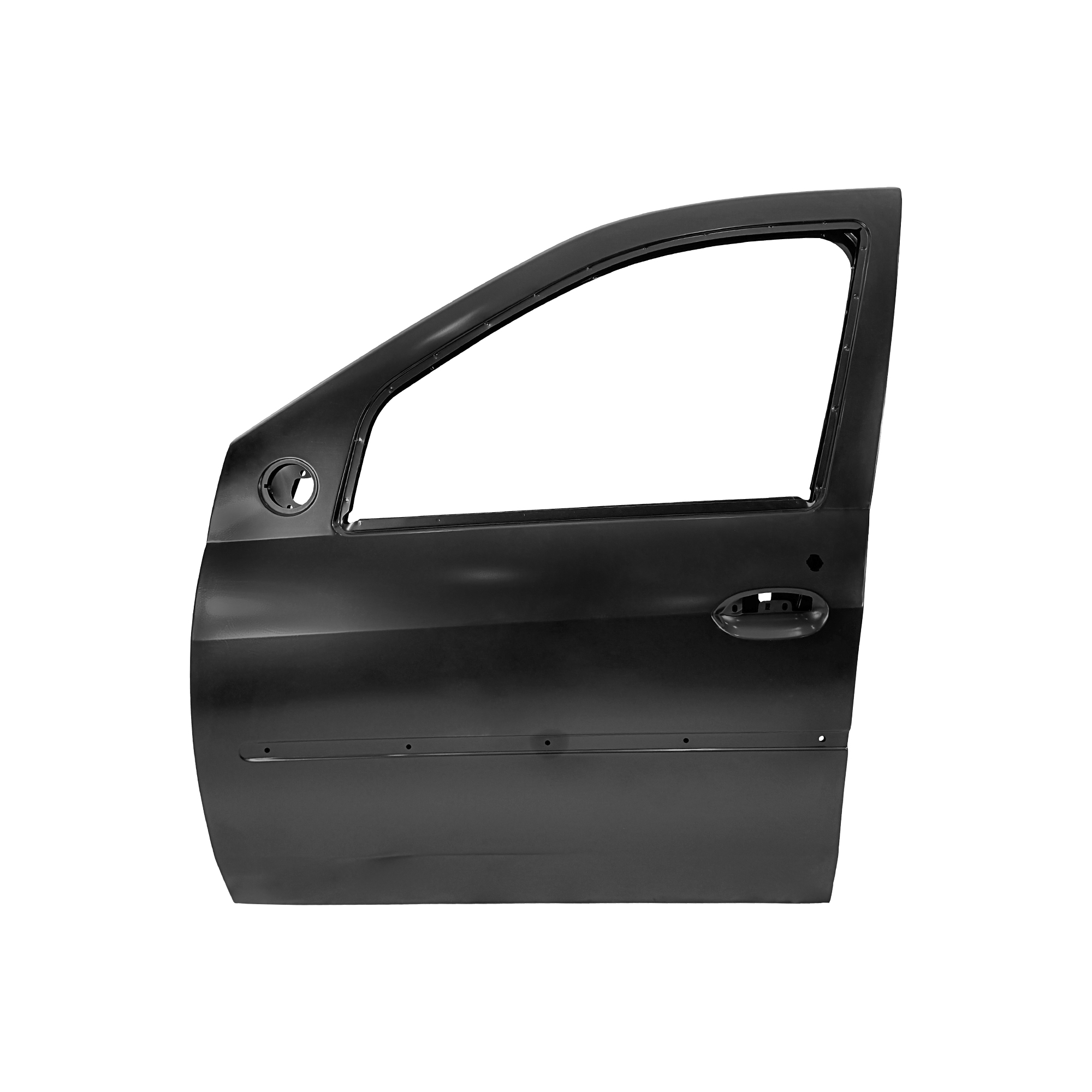 PUERTA DELANTERA DE REPUESTO CON MOLDURA LH, 2004-2012, PARA RENAULT LOGAN, 801016598R, (ACERO)