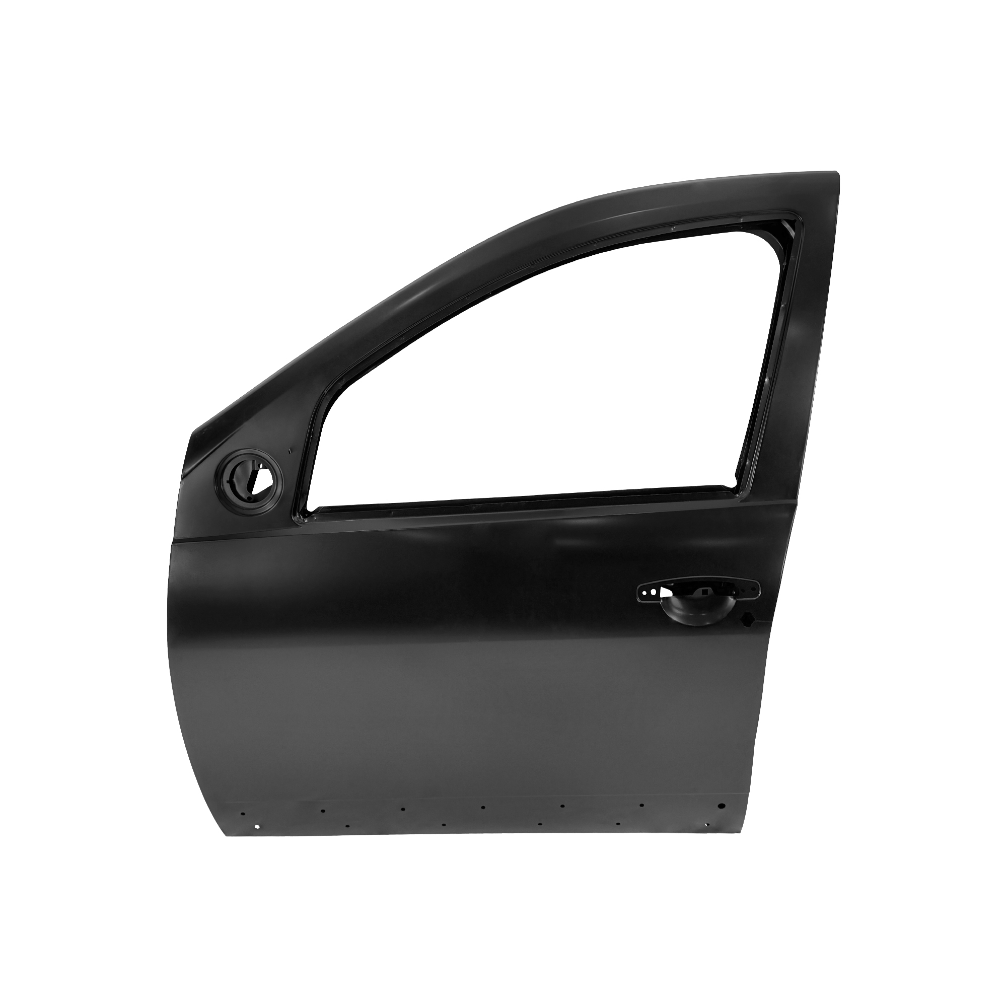 PUERTA DELANTERA DE REPUESTO LH CON ORIFICIO PROTECTOR, 2009, PARA DACIA SANDERO, 801015127R, (ACERO)