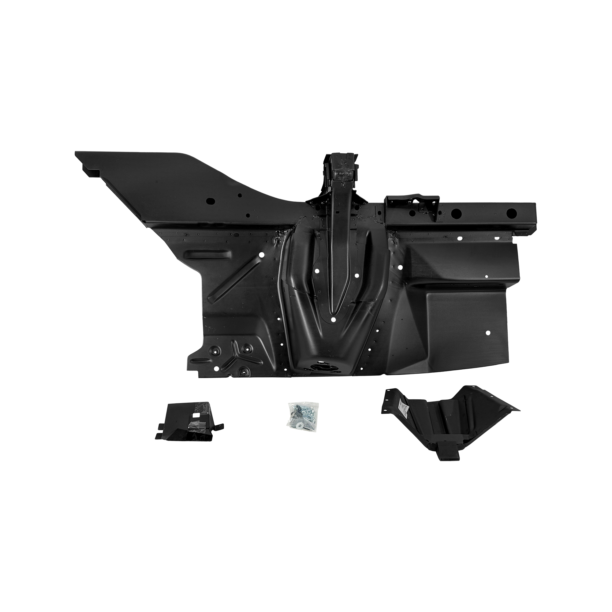 DELANTAL DE GUARDABARROS DE REPUESTO DELANTERO COMPLETO RH, 1967-1968, PARA FORD MUSTANG, (ACERO)