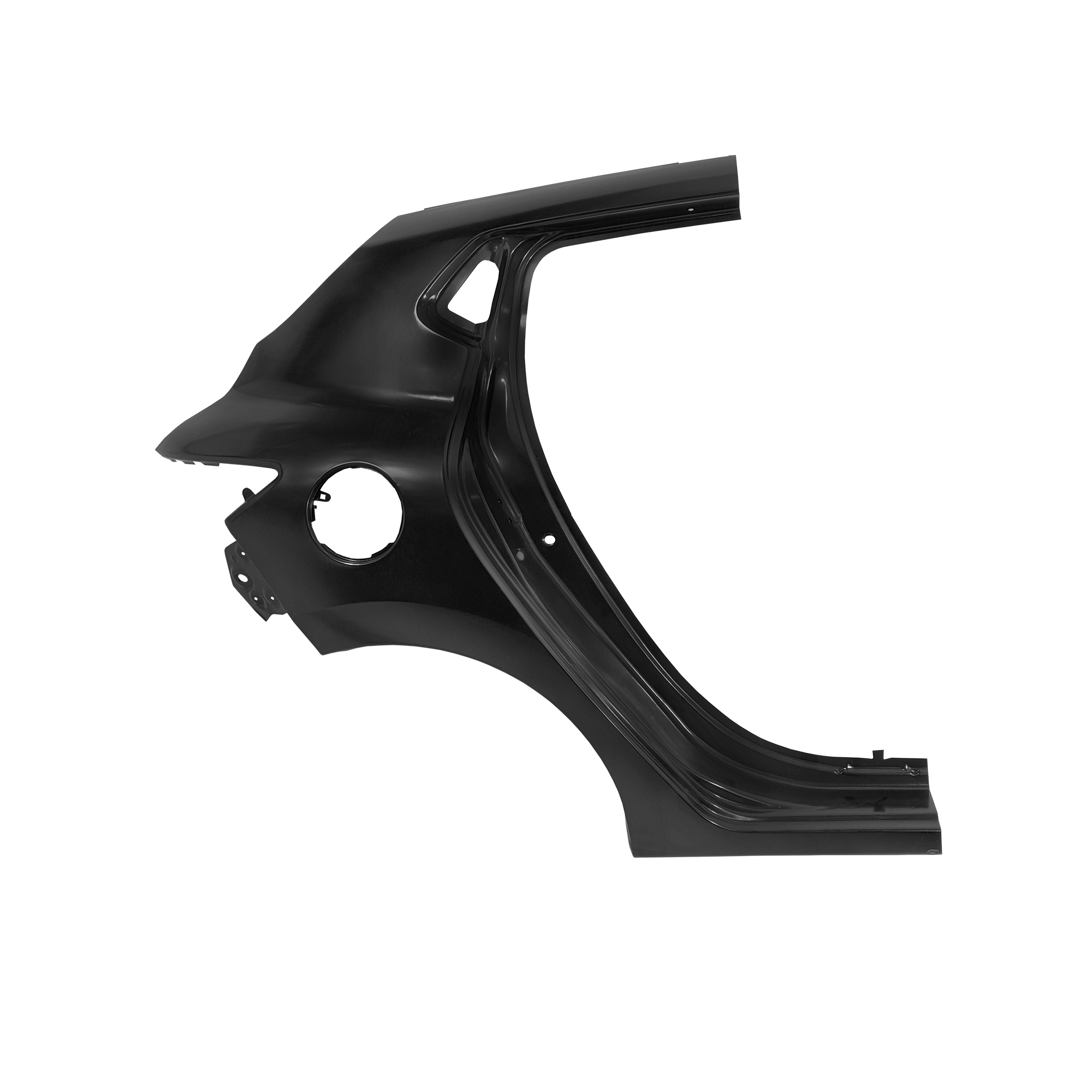 GUARDABARROS TRASERO DE REPUESTO RH, PARA RENAULT CLIO 4, 760316779R, (ACERO)