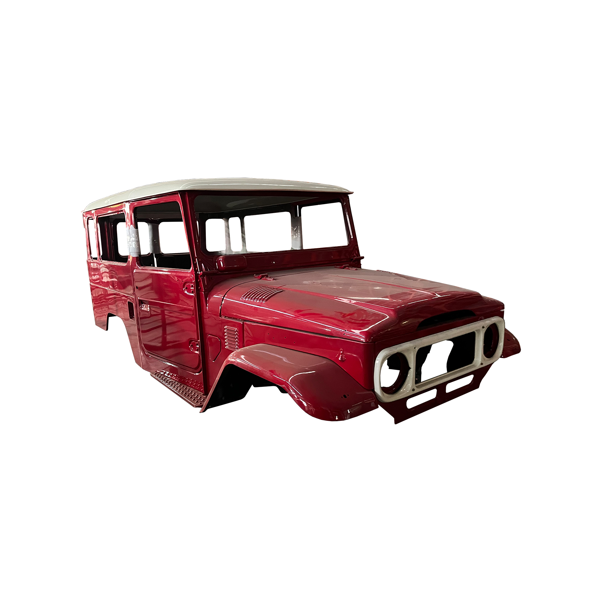 ¿CABINA COMPLETA DE REPUESTO CON PUERTAS?CON PINTURA PERSONALIZADA LH, 1984-, PARA TOYOTA FJ43/BJ44, (ACERO)
