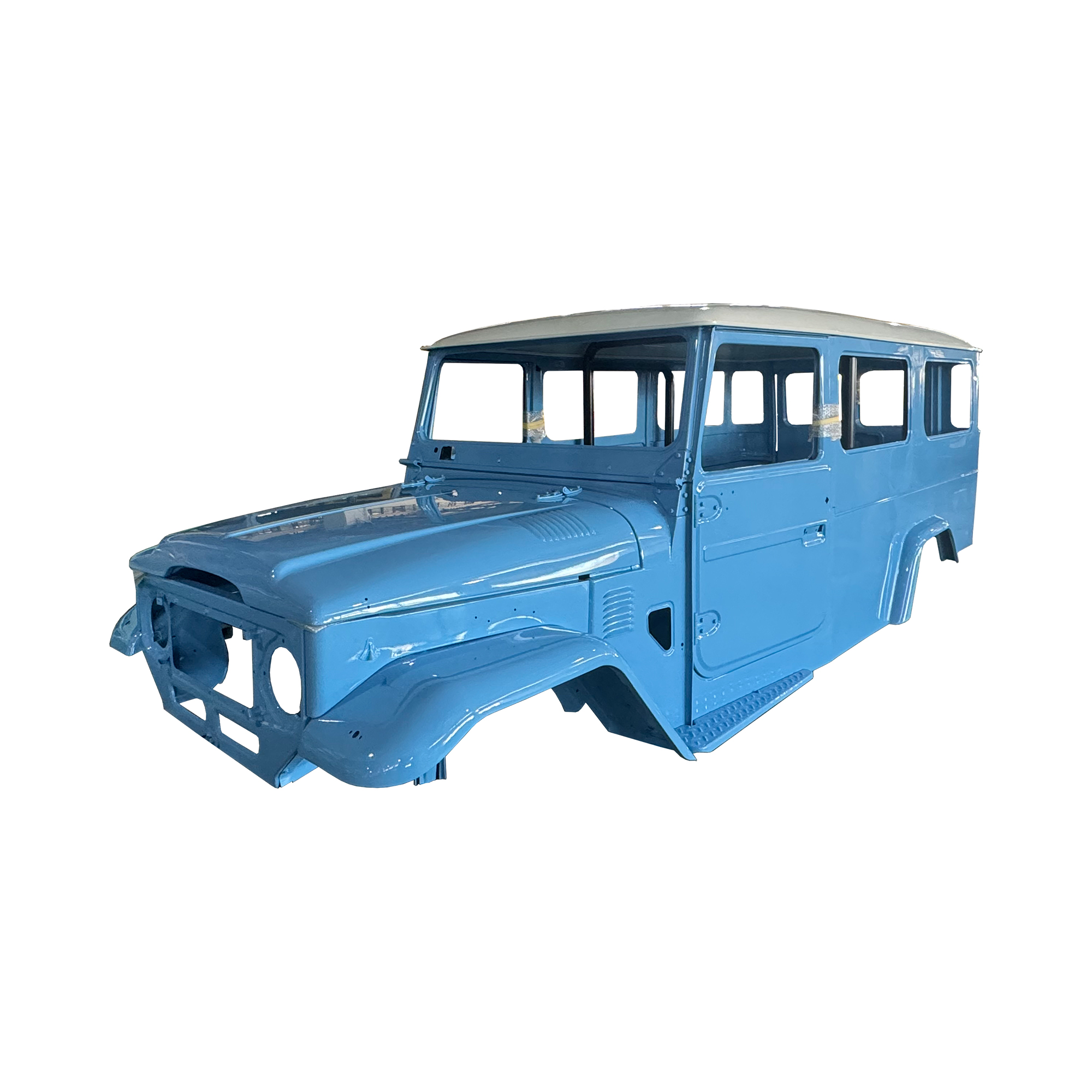 ¿CABINA COMPLETA DE REPUESTO CON PUERTAS?CON PINTURA PERSONALIZADA LH, 1984-, PARA TOYOTA FJ45V, (ACERO)