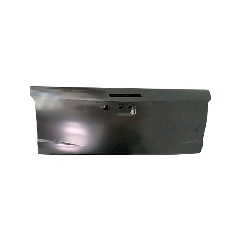 PANEL TRASERO DE REPUESTO CON ORIFICIO PARA CÁMARA Y ORIFICIO PARA TIRA DECORATIVA, 2018-, PARA MITSUBISHI L200, (ACERO)