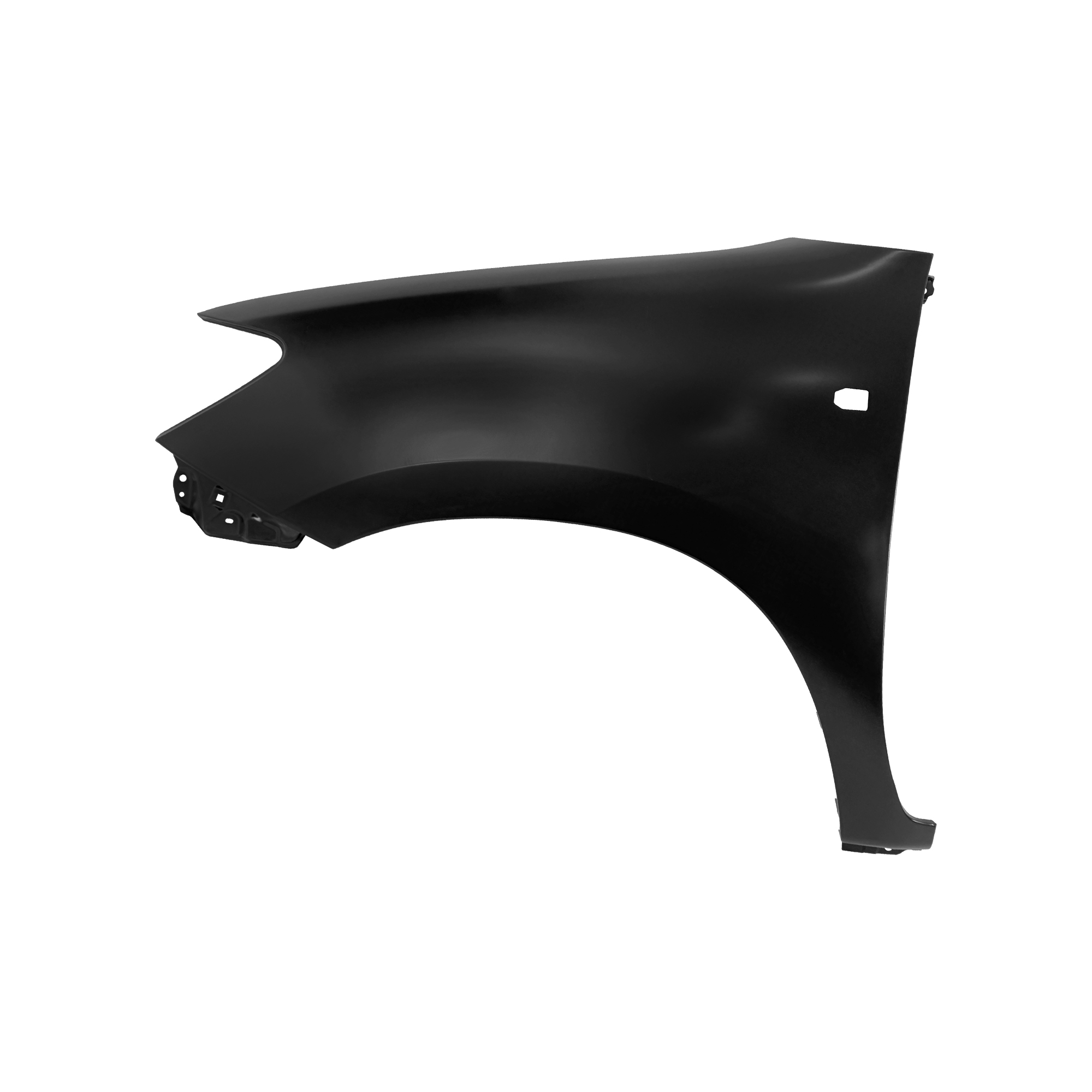 GUARDABARROS DELANTERO DE REPUESTO LH CON ORIFICIO PARA LÁMPARA LATERAL, PARA TOYOTA HILUX VIGO, 538120K010, (ACERO)