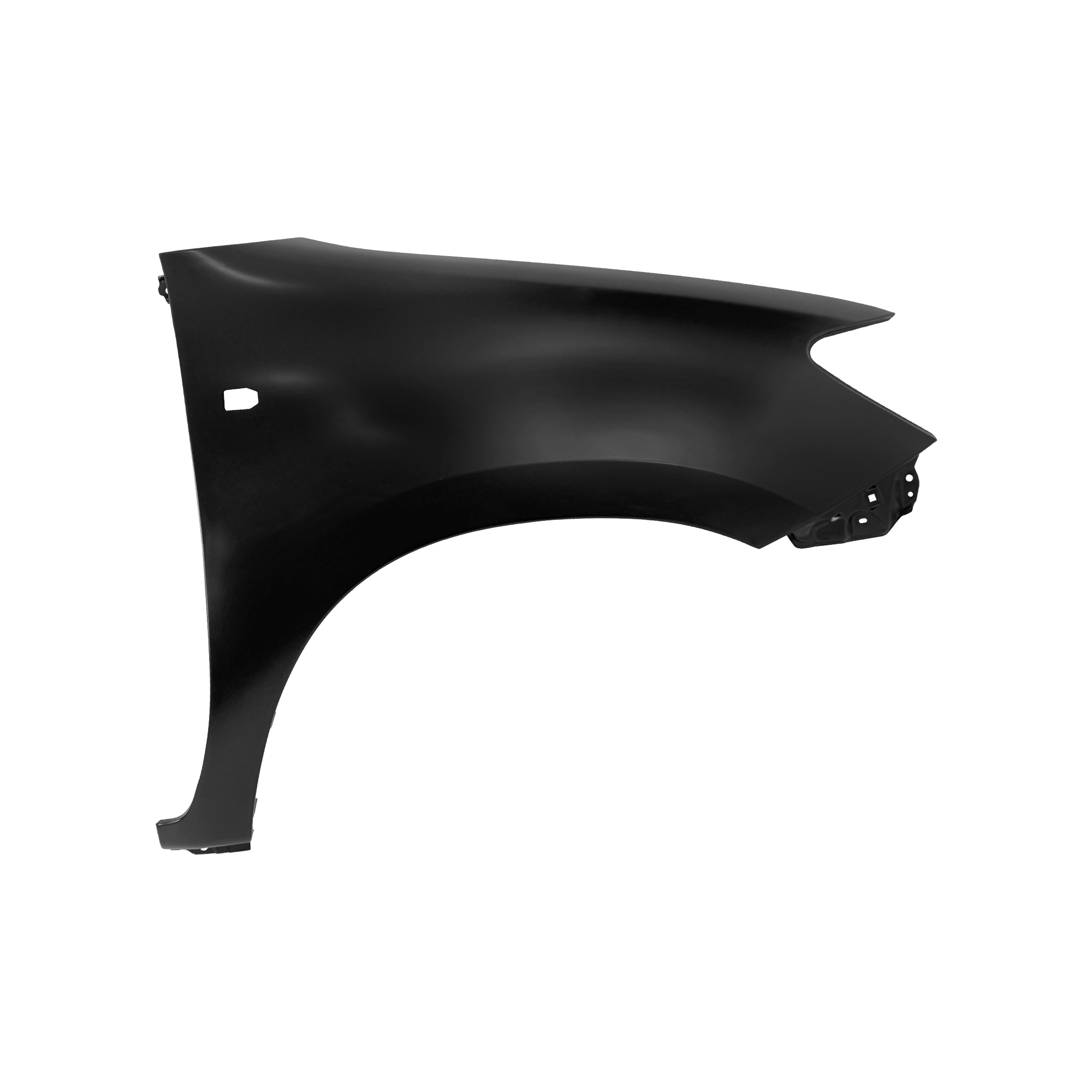 GUARDABARROS DELANTERO DE REPUESTO DERECHO CON ORIFICIO PARA LÁMPARA LATERAL, PARA TOYOTA HILUX VIGO, 538110K010, (ACERO)