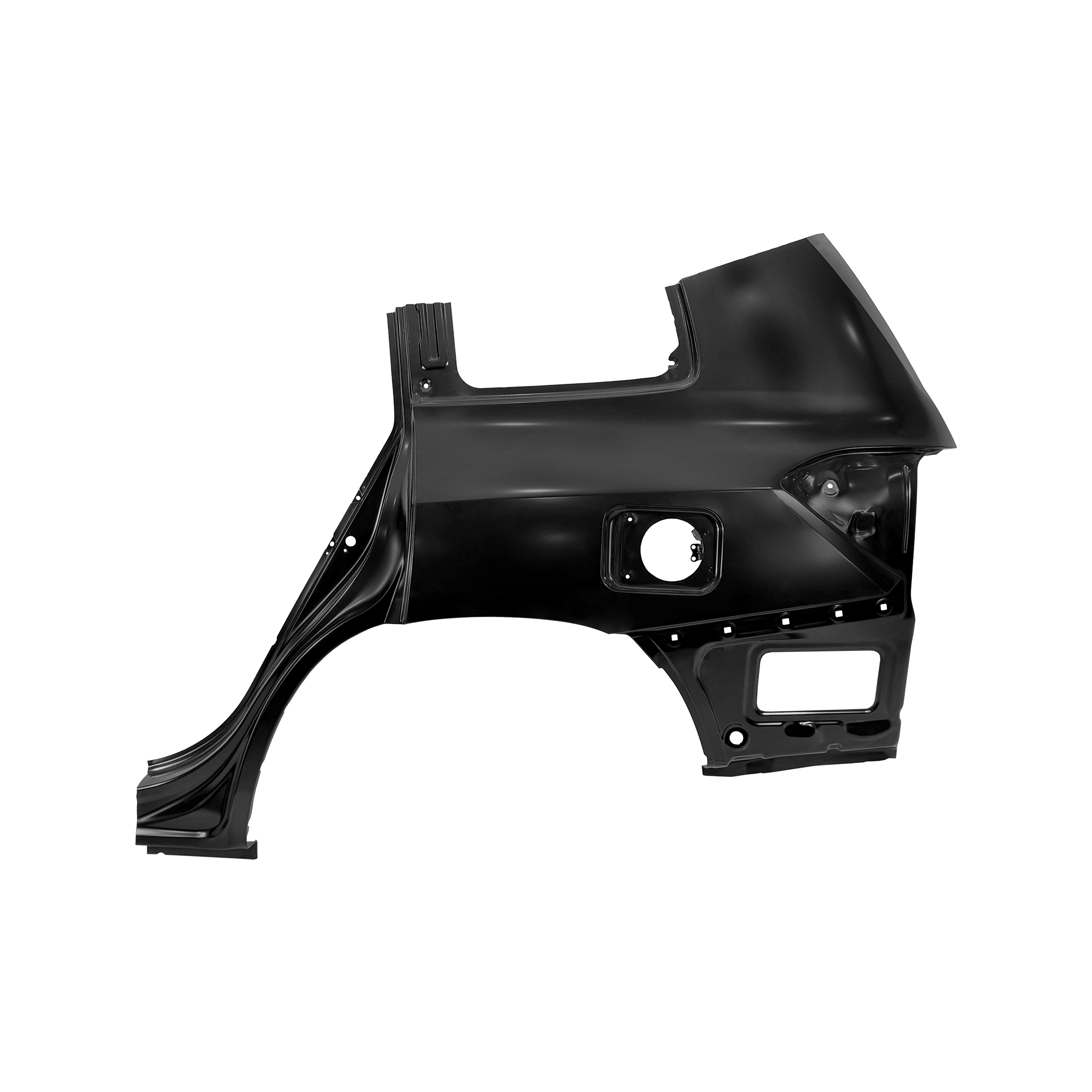 GUARDABARROS TRASERO DE REPUESTO LH, PARA TOYOTA HIGHLANDER, 61602-06130, (ACERO)