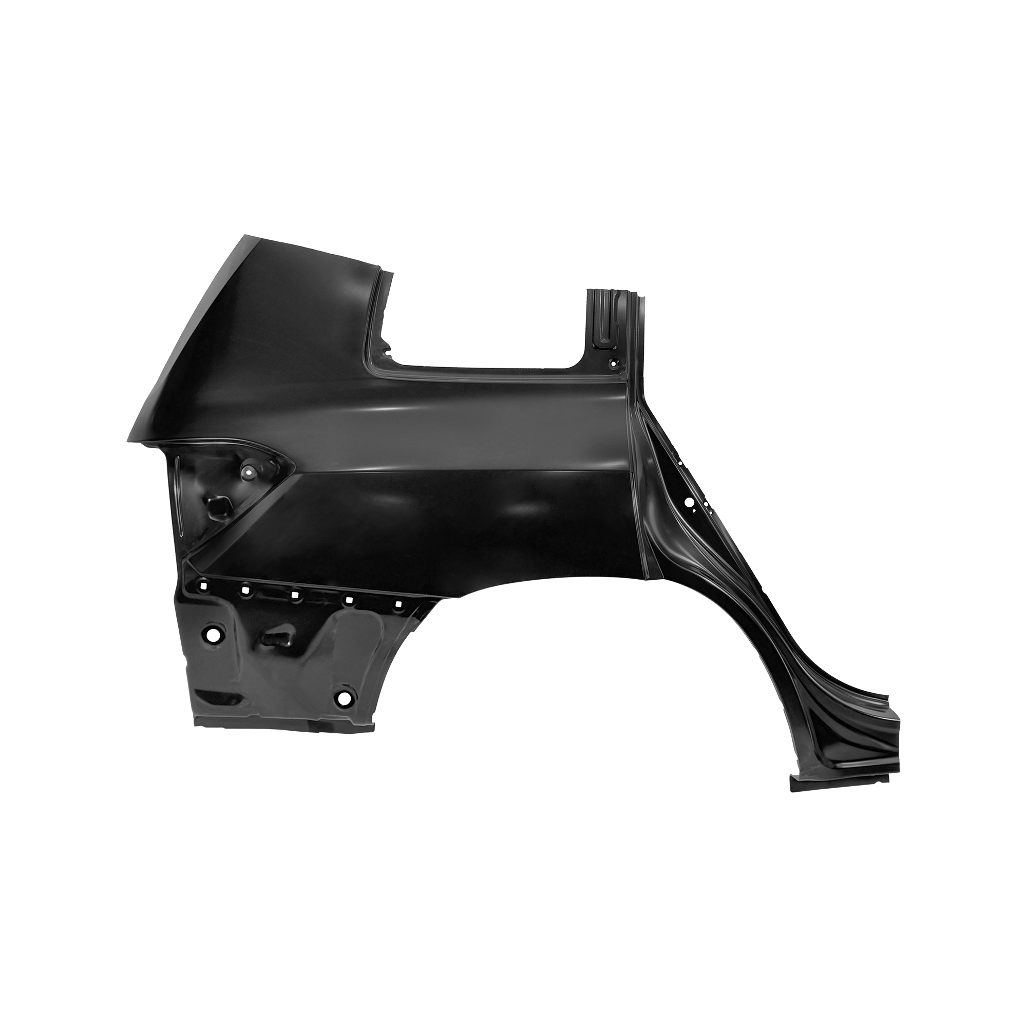 GUARDABARROS TRASERO DE REPUESTO RH, PARA TOYOTA HIGHLANDER, 61601-01640, (ACERO)