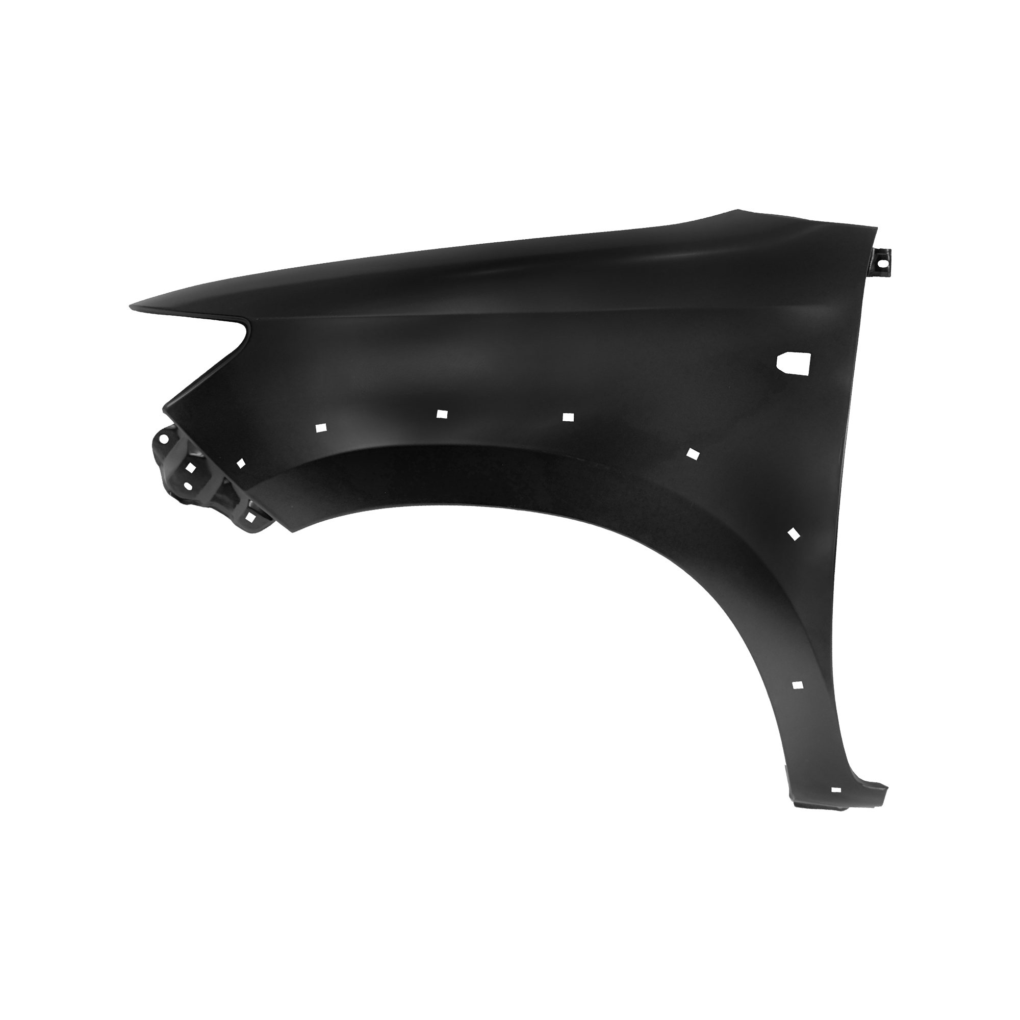 GUARDABARROS DELANTERO DE REPUESTO CON ORIFICIO PARA LÁMPARA Y ORIFICIO PARA MOLDURA DE RUEDA LH, 2012, PARA TOYOTA HILUX VIGO, 53811-0K110, (ACERO)