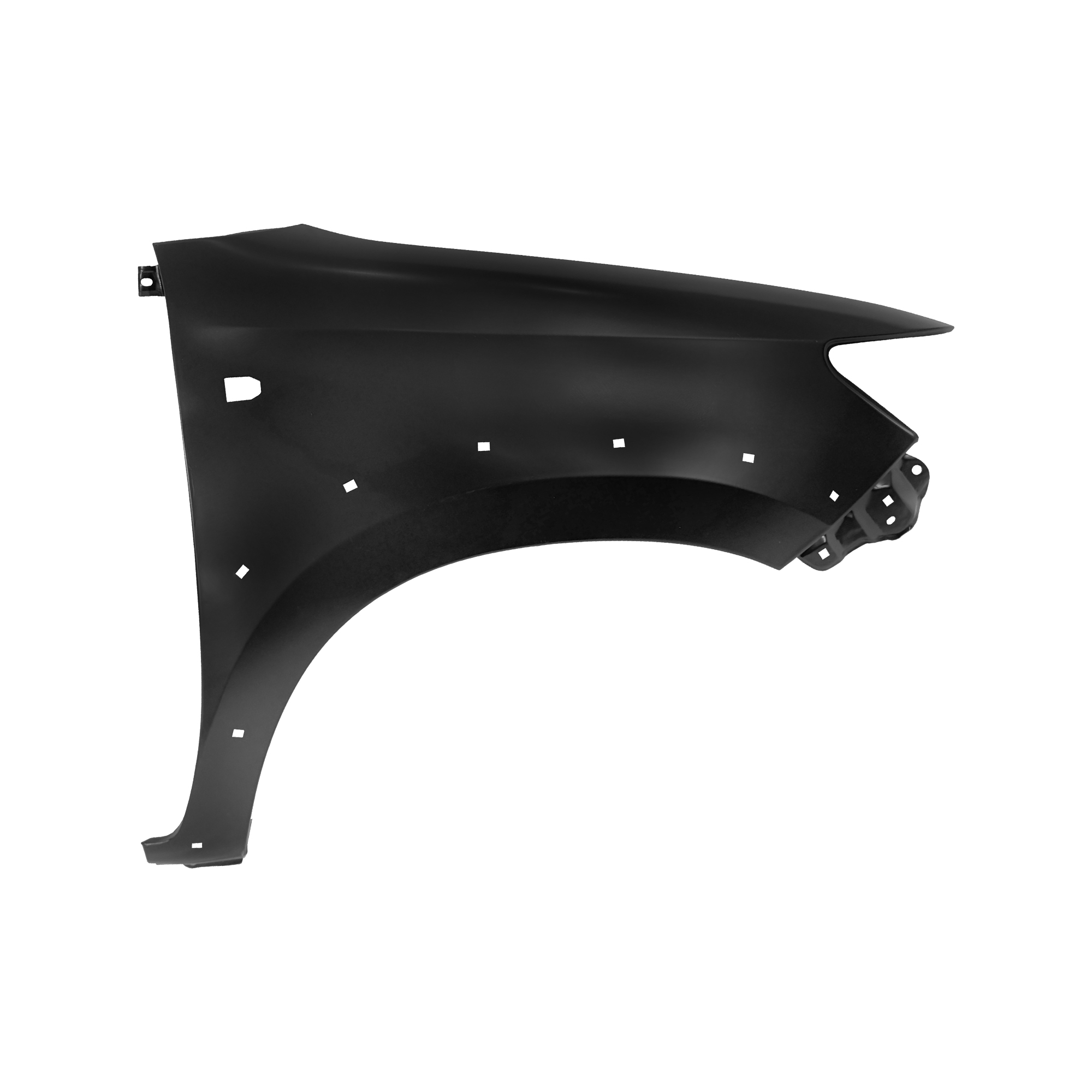 GUARDABARROS DELANTERO DE REPUESTO CON ORIFICIO PARA LÁMPARA Y ORIFICIO PARA MOLDURA DE RUEDA RH, 2012, PARA TOYOTA HILUX VIGO, 53812-0K110, (ACERO)