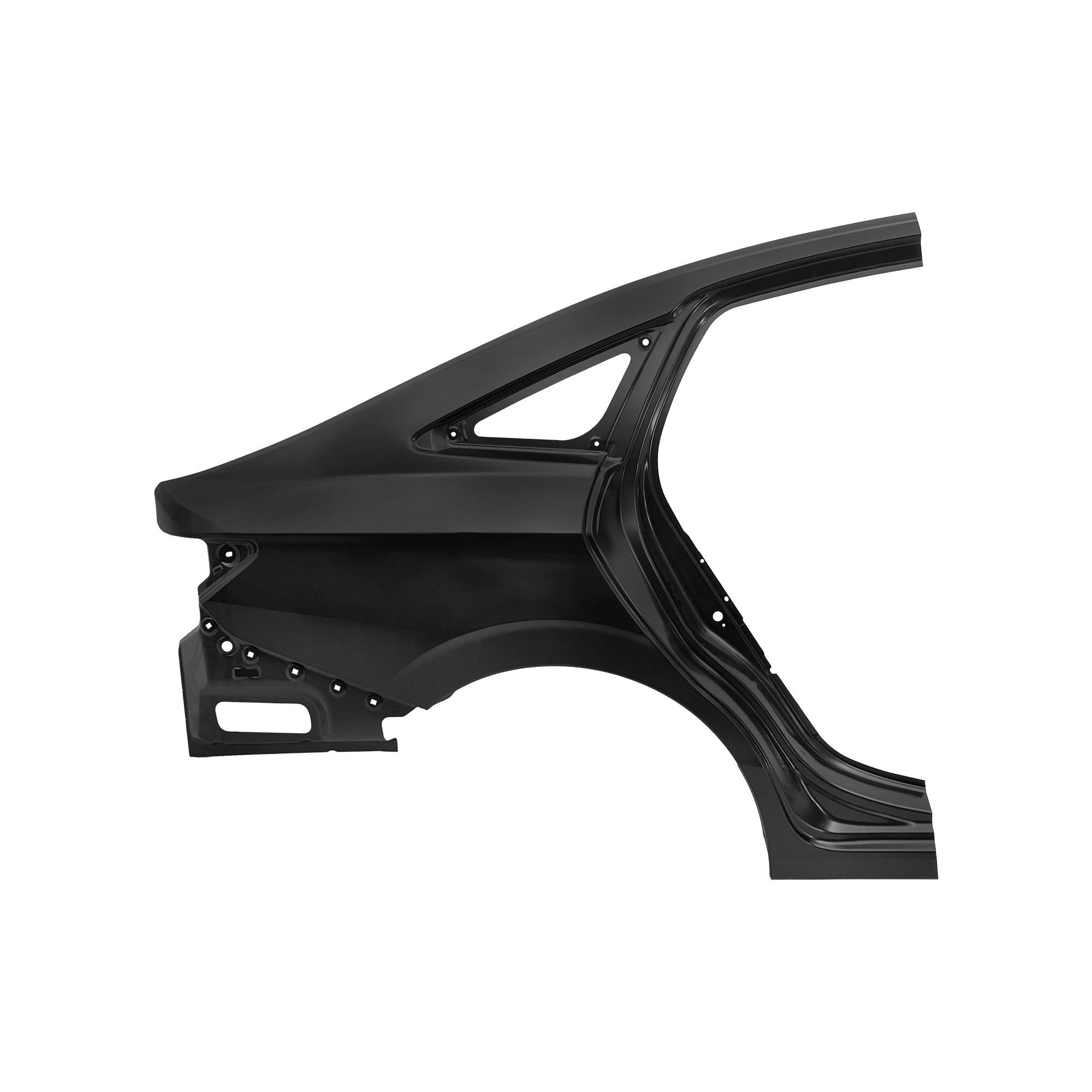 GUARDABARROS TRASERO DE REPUESTO RH, 2023-, PARA TOYOTA YARIS, 61602-02170, (ACERO)