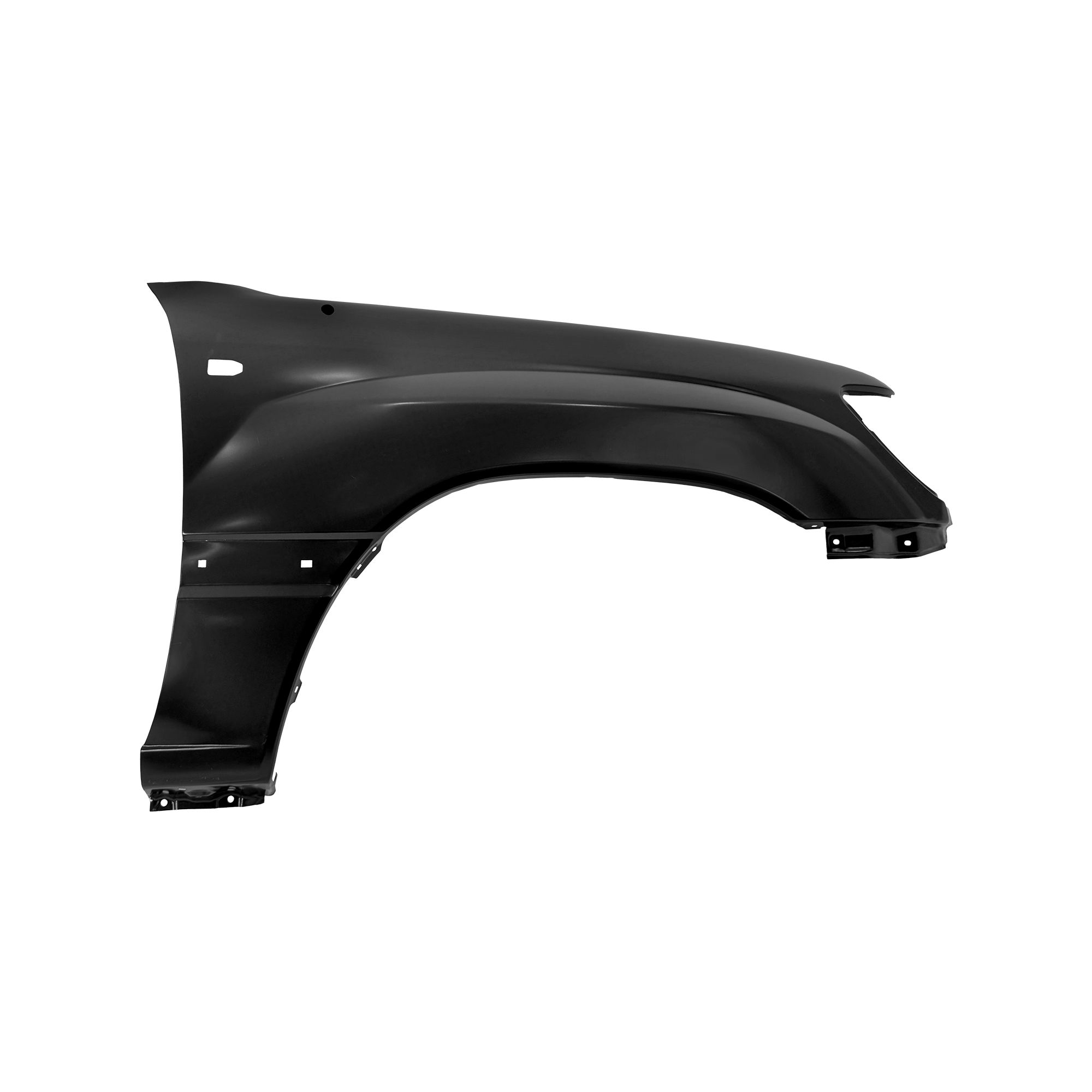 GUARDABARROS DELANTERO DE REPUESTO RH CON ORIFICIO PARA ANTENA, PARA TOYOTA LAND CRUISER LC80(LC100), (ACERO)