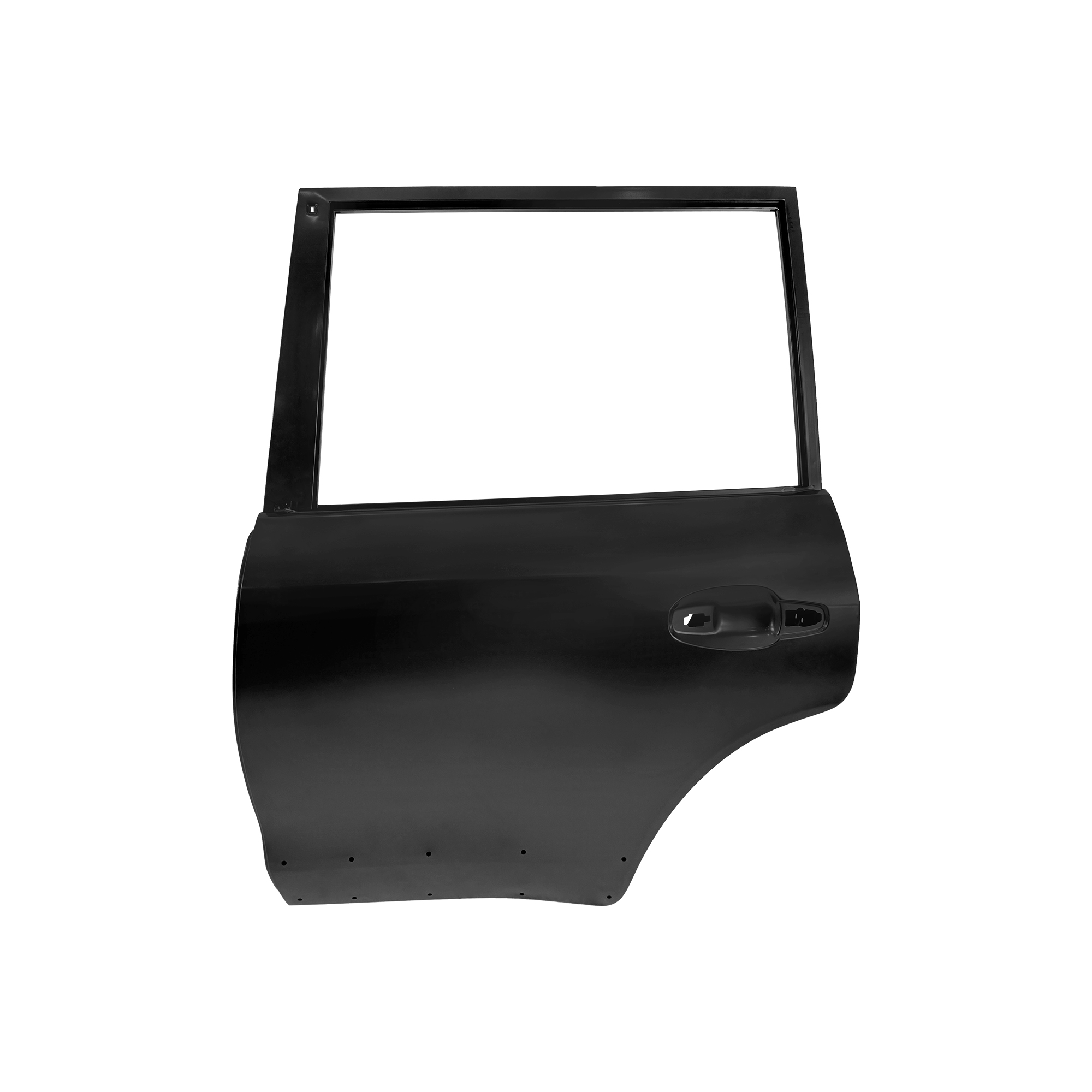 PUERTA TRASERA DE REPUESTO IZQUIERDA CON ORIFICIO DE MOLDEO, PARA TOYOTA LAND CRUISER FJ200, (ACERO)