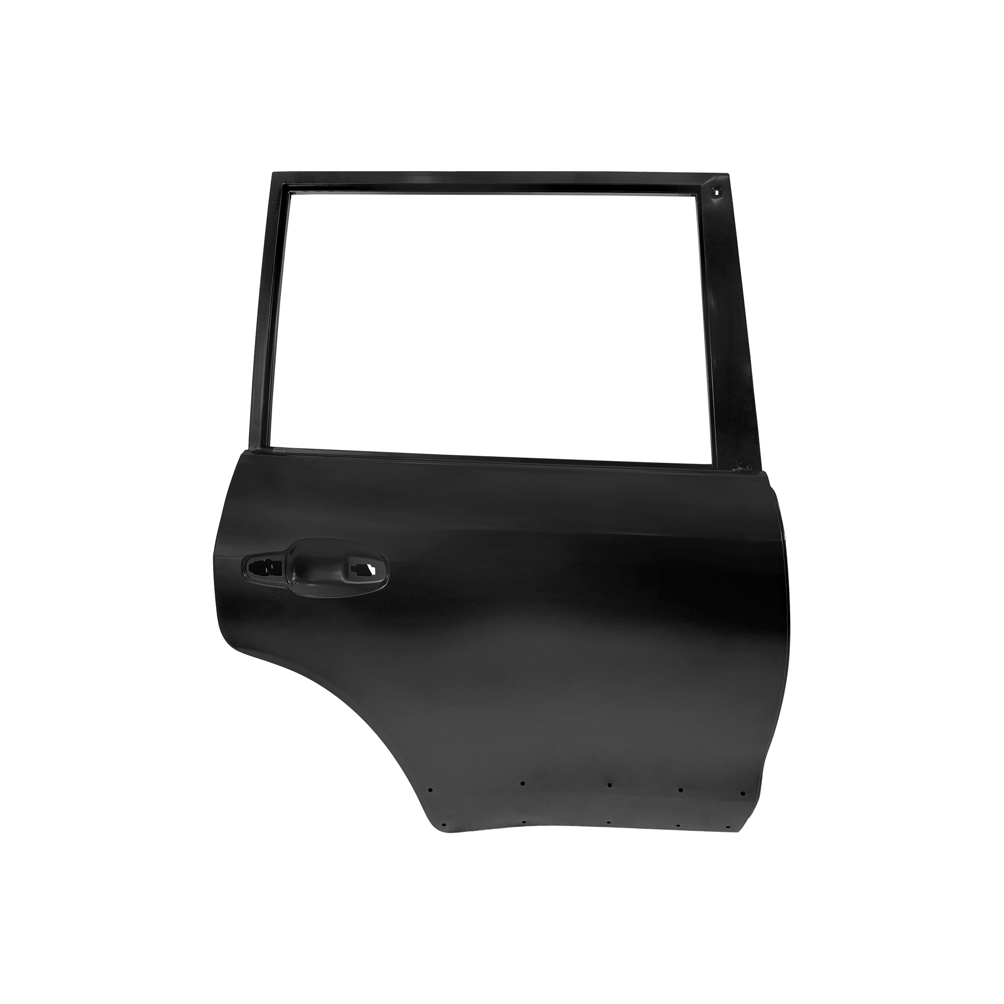 PUERTA TRASERA DE REPUESTO RH CON ORIFICIO DE MOLDEO, PARA TOYOTA LAND CRUISER FJ200, (ACERO)