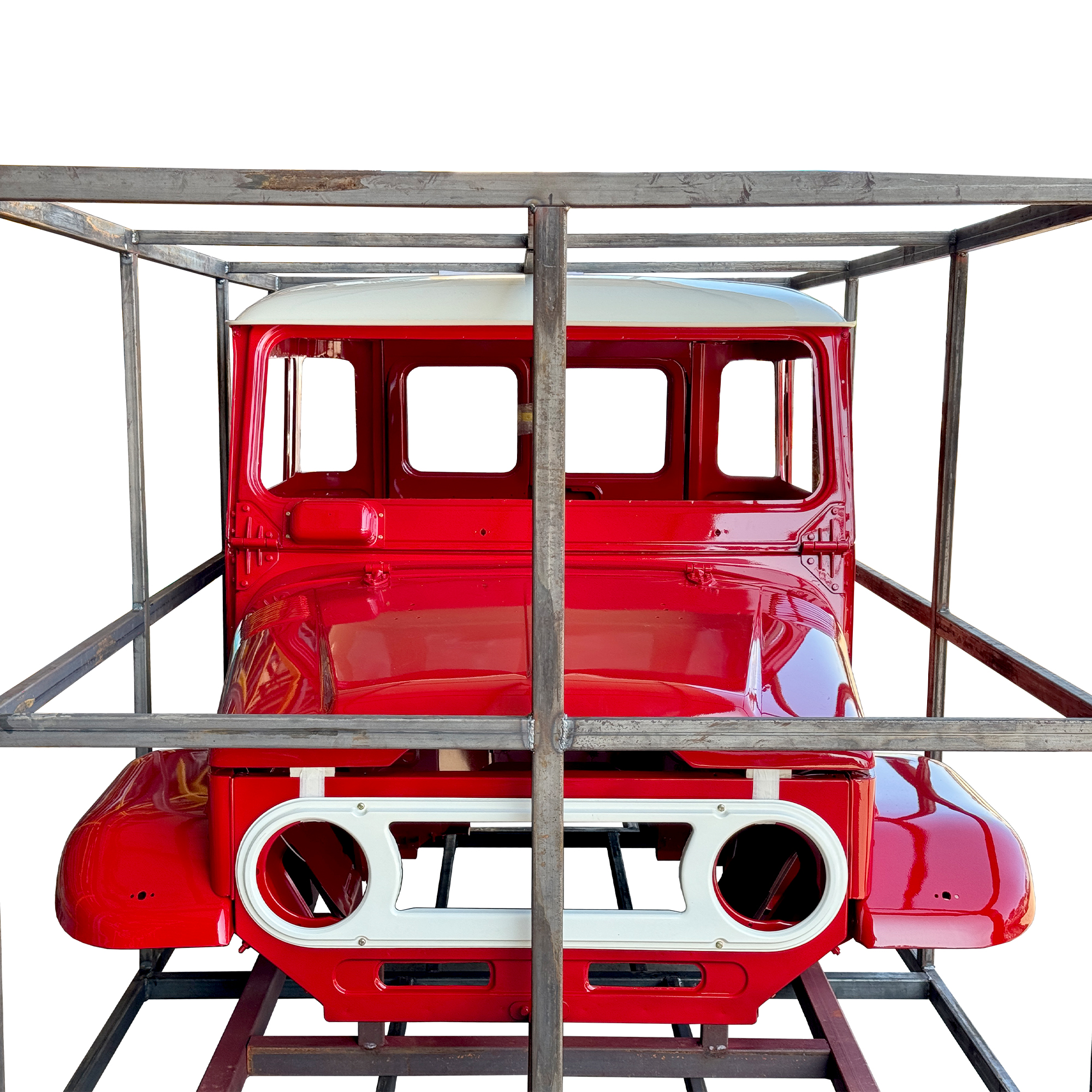 ¿CABINA COMPLETA DE REPUESTO CON PUERTAS?CON PINTURA PERSONALIZADA LHD, 1968-1984, PARA TOYOTA LAND CRUISER FJ40 (ACERO)