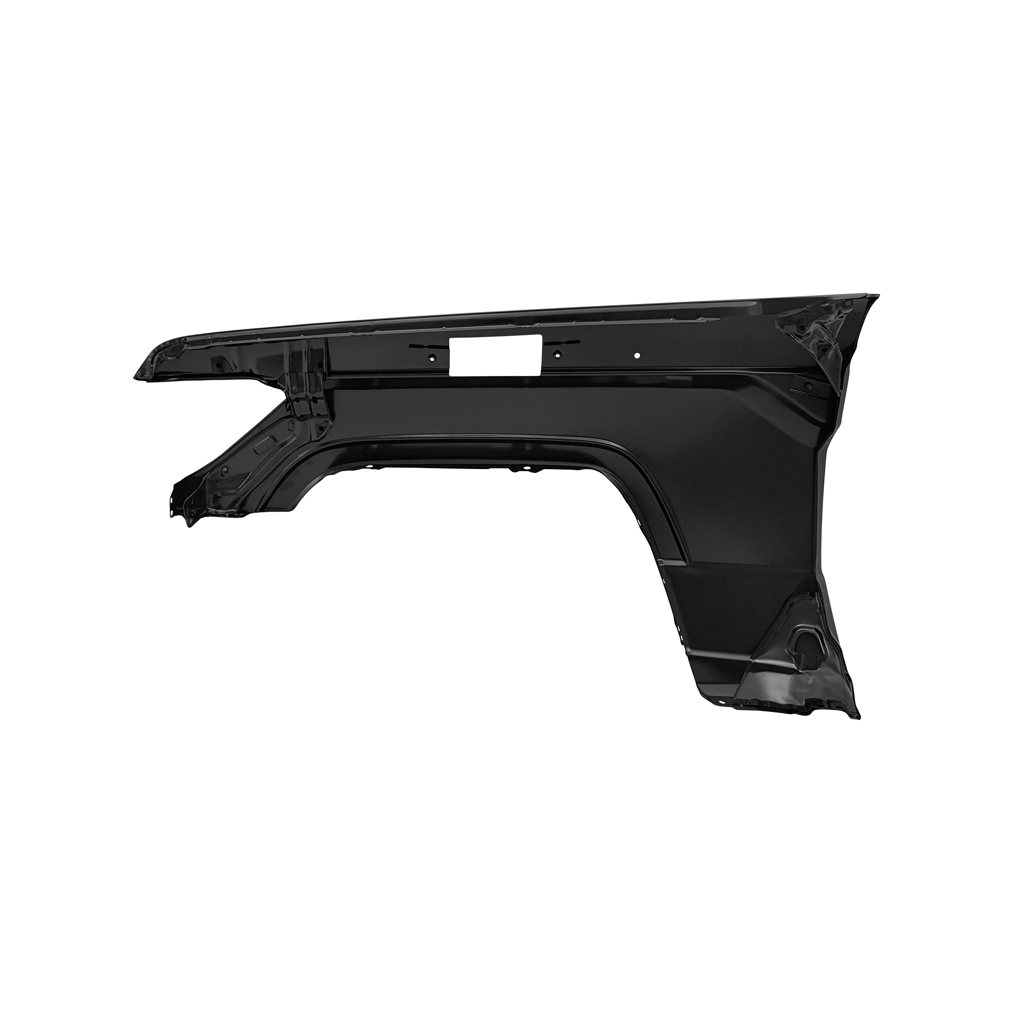 REPLACEMENT FRONT FENDER RH, WITH SIDE LAMP HOLE, WITHOUT WADING THROAT HOLE, 2003-2023, FOR TOYOTA LAND CRUISER LC79