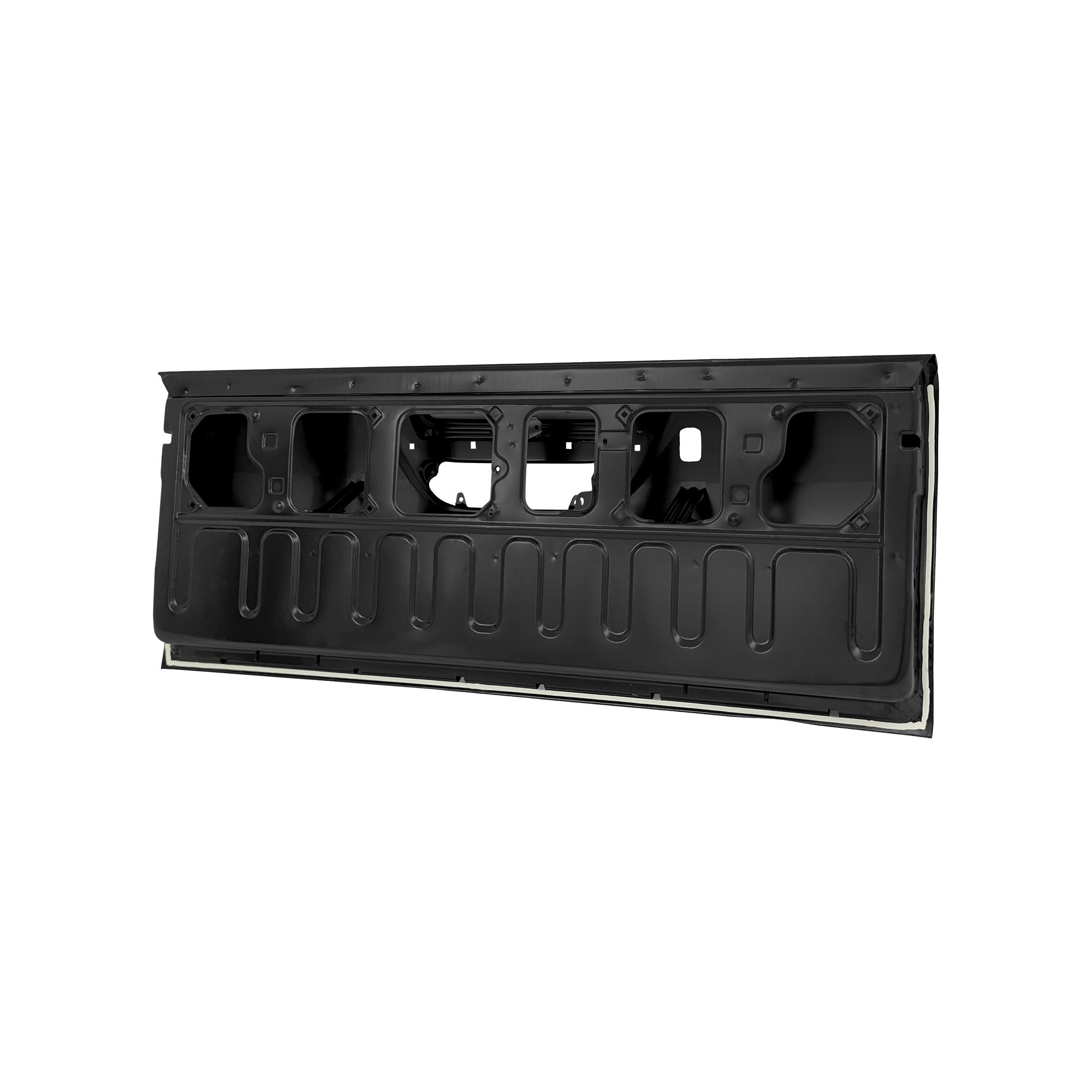 REPLACEMENT TAIL PANEL(MIDDLE OPEN) W/CAMERA HOLE,W/DECORATIVE STRIP HOLE,W/BRAKE LAMP HOLE, 2021, FOR TOYOTA HILUX REVO, (STEEL)