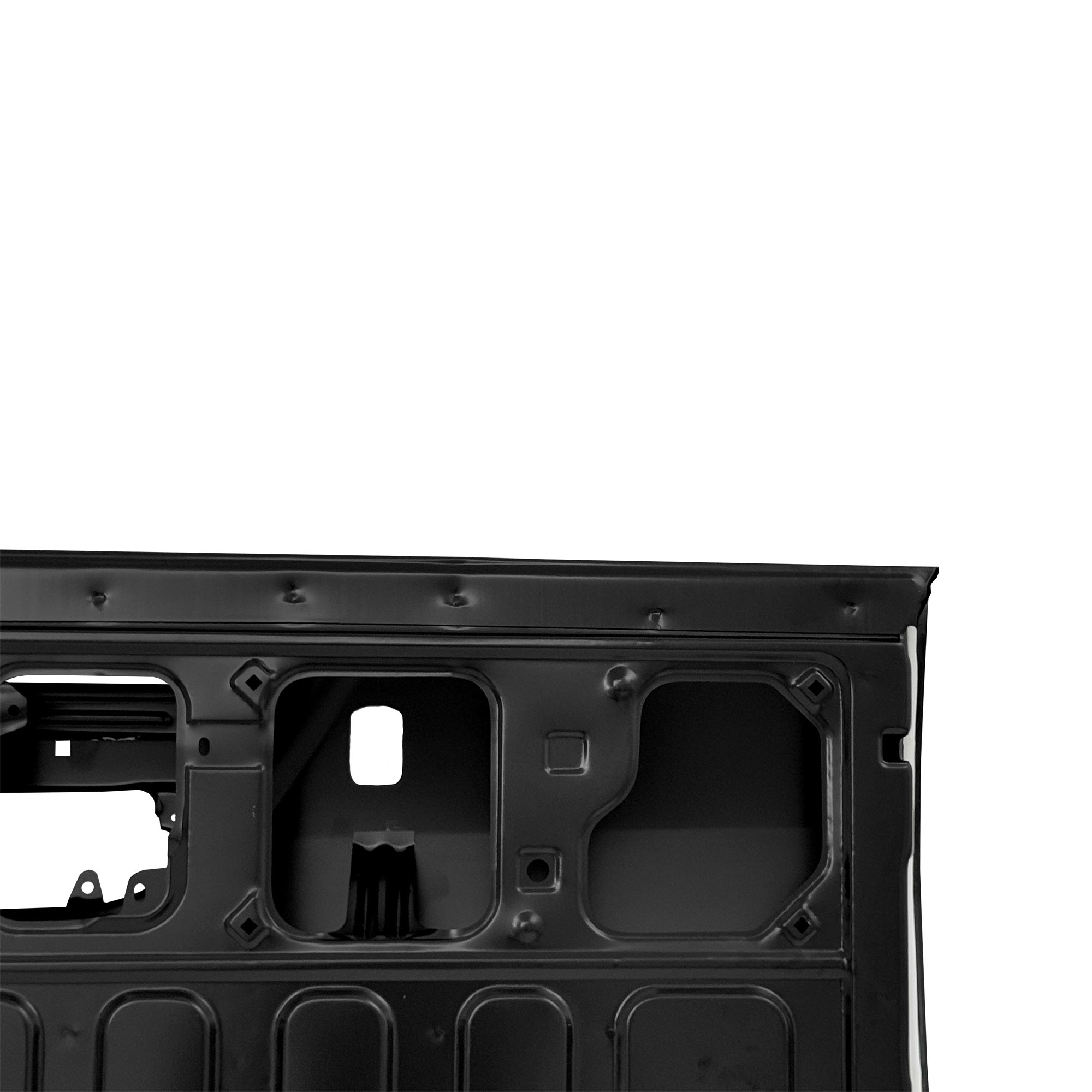 REPLACEMENT TAIL PANEL(MIDDLE OPEN) W/CAMERA HOLE,W/DECORATIVE STRIP HOLE,W/BRAKE LAMP HOLE, 2021, FOR TOYOTA HILUX REVO, (STEEL)